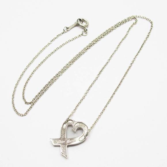 Tiffany Paloma Picasso Loving Heart Necklace Silver